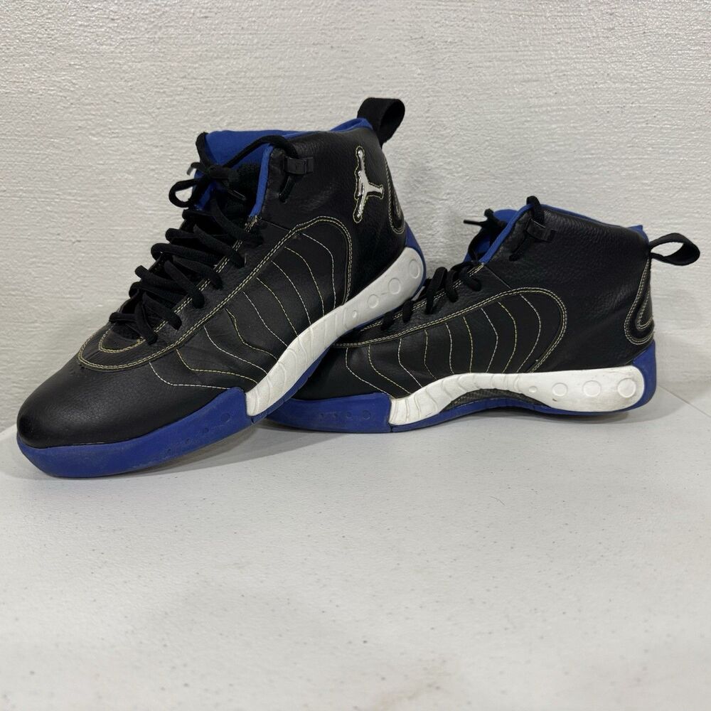 Jordan Jumpman Pro Black Varsity Royal Blue Basketball Shoes Men's Size 12